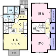 ファミ－ルしおたBの間取り画像