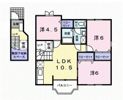 フルールAの間取り画像