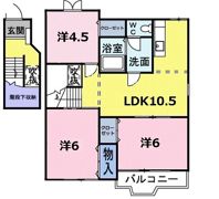 フルールBの間取り画像