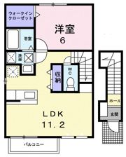 ポリッシュ・メゾン Αの間取り画像