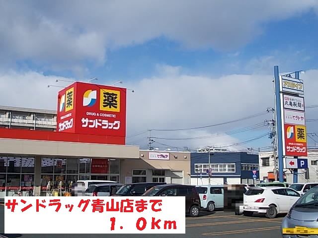 近くのサンドラッグ青山店まで1,000m(徒歩13分)