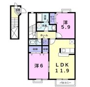 メゾンドラパンⅡの間取り画像
