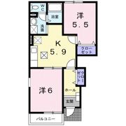 アーバンハイツAの間取り画像