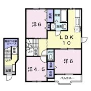 ワールドハピネスAの間取り画像