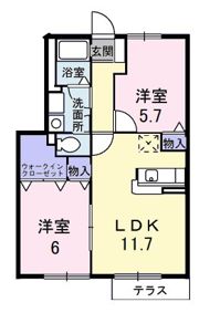 スリーエムAの間取り画像