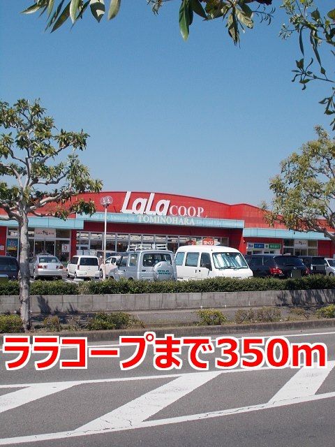 近くのララコープまで350m（徒歩5分）