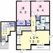 ソレアード・K Ⅱの間取り画像