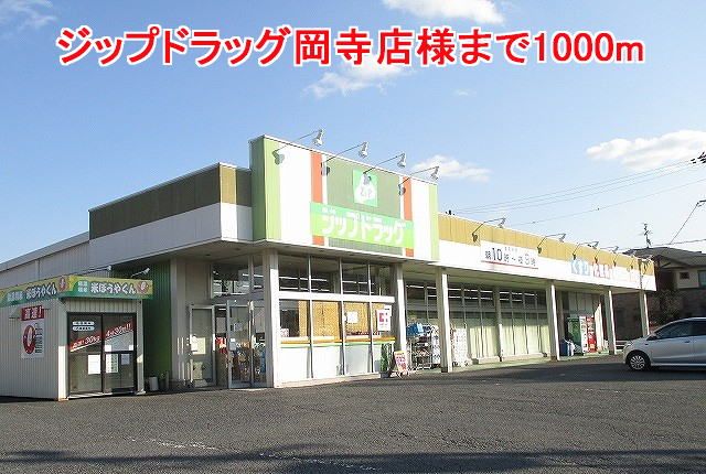 近くのジップドラッグ岡寺店様まで1,000m(徒歩13分)