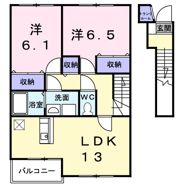 ソレアードⅡの間取り画像