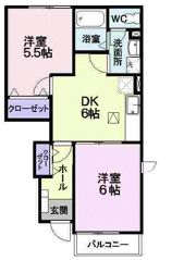 メゾン・アンソレイエの間取り画像