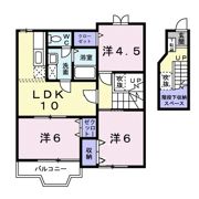 クレストールアブラハムBの間取り画像