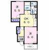 クレストール伊福Ⅱの間取り画像