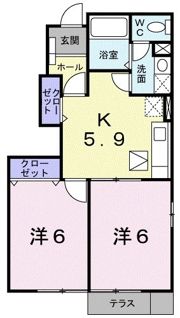 ラフレシールⅡの間取り画像