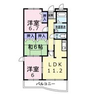 ピュアー双葉の間取り画像