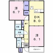 グレイス スクエア A棟の間取り画像
