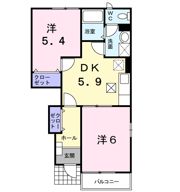 ル・シエルⅠの間取り画像