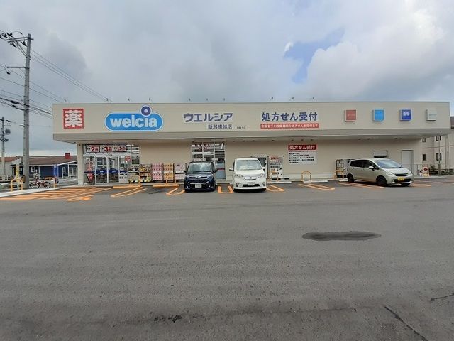 近くのウエルシア横越店まで350m（徒歩5分）