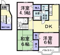 グランドールⅡ Cの間取り画像