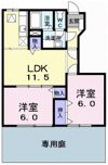 アンソレイエCの間取り画像
