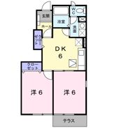 スプリング ワットB棟の間取り画像