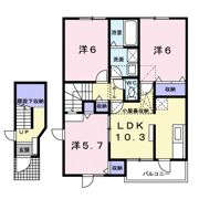 ピエスの間取り画像