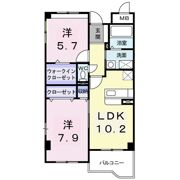 ヴィラ・ポワージュの間取り画像