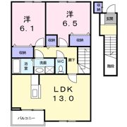 アーバン縄手Aの間取り画像
