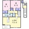 アーバン縄手Aの間取り画像