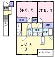 アーバン縄手Aの間取り画像