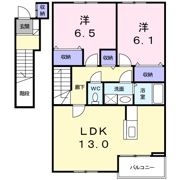 アーバン縄手Bの間取り画像