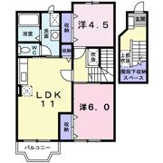 アーバン縄手Cの間取り画像