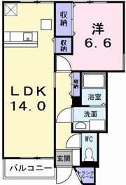 SERENO OYA Aの間取り画像