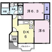 メイプルタウンAの間取り画像