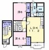 ビレッジ上木戸Bの間取り画像