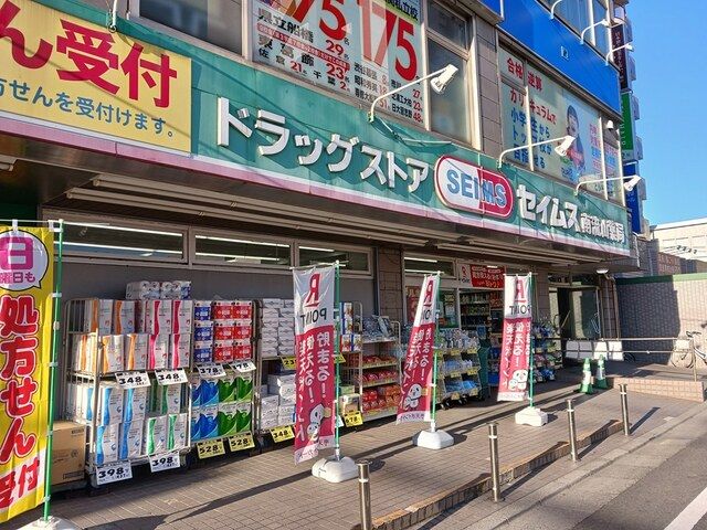 近くのドラッグストアセイムスまで244m(徒歩4分)