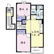 エレガンス大和Ⅲの間取り画像