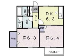 オーブリー金光Aの間取り画像