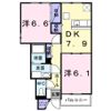 ソレイユみついの間取り画像