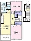 エヴァーグリーン吉富Aの間取り画像