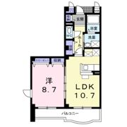 シャンポールAの間取り画像