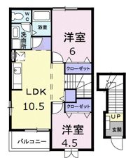 ハーモニーKⅡの間取り画像