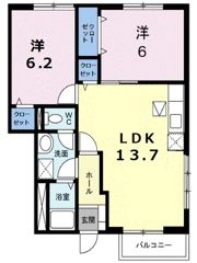 フォンテーヌBの間取り画像