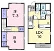 サンフラワー岩波の間取り画像