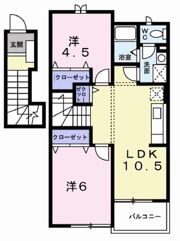 サンフラワー岩波の間取り画像