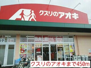 近くのクスリのアオキまで450m(徒歩6分)