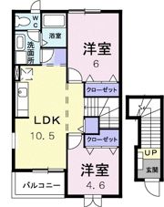 ヴェルドミールCの間取り画像