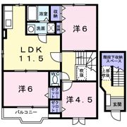 ソレイユ・ドゥの間取り画像