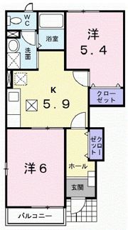 サンフラワー・ヒルズBの間取り画像