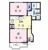 フリーデ＆ミツヤⅠの間取り画像