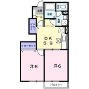 ライフサークルパート13の間取り画像